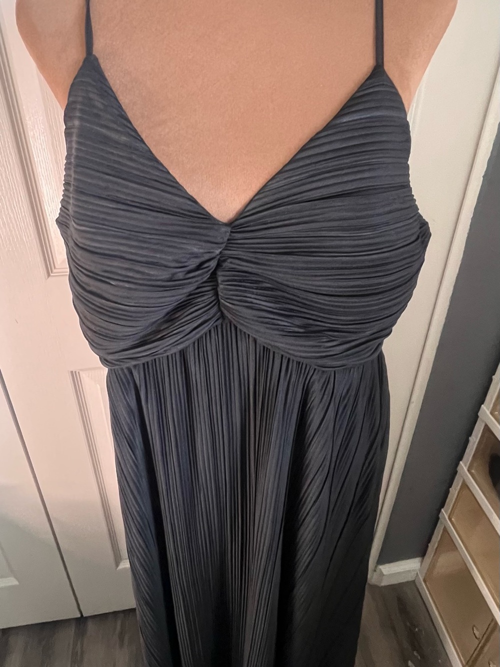 a new day Black Twisted-Bodice Spaghetti Strap Maxi Dress - Picture 6 of 8